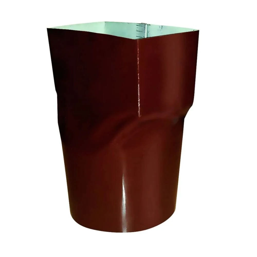 Bocal para Calha Misto Adaptador 3 Polegadas Marrom Calhaforte Bocal para calha misto adaptador 3" marrom Calhaforte