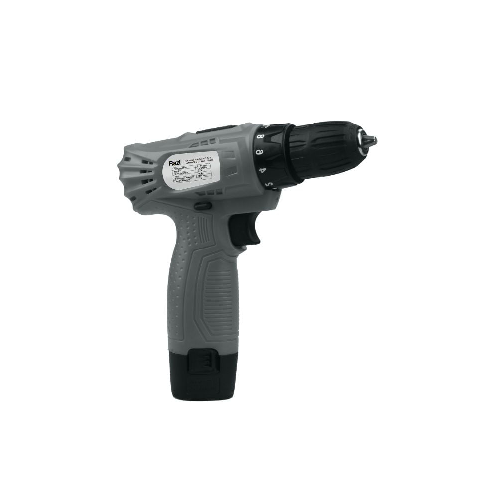 Furadeira Parafusadeira 1300Rpm C/ Bateria 12V Razi