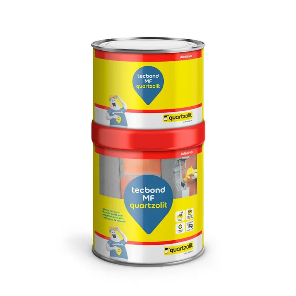 Adesivo estrutural Tecbond micro fluidez 1kg Quartzolit