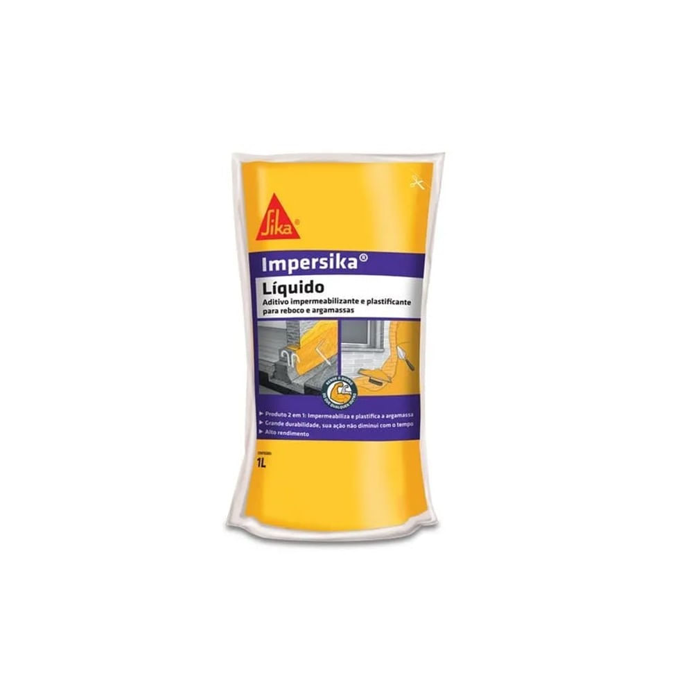 Aditivo Impermeabilizante ImperSika Sika 1 Litro Aditivo Impersika 1l Sika