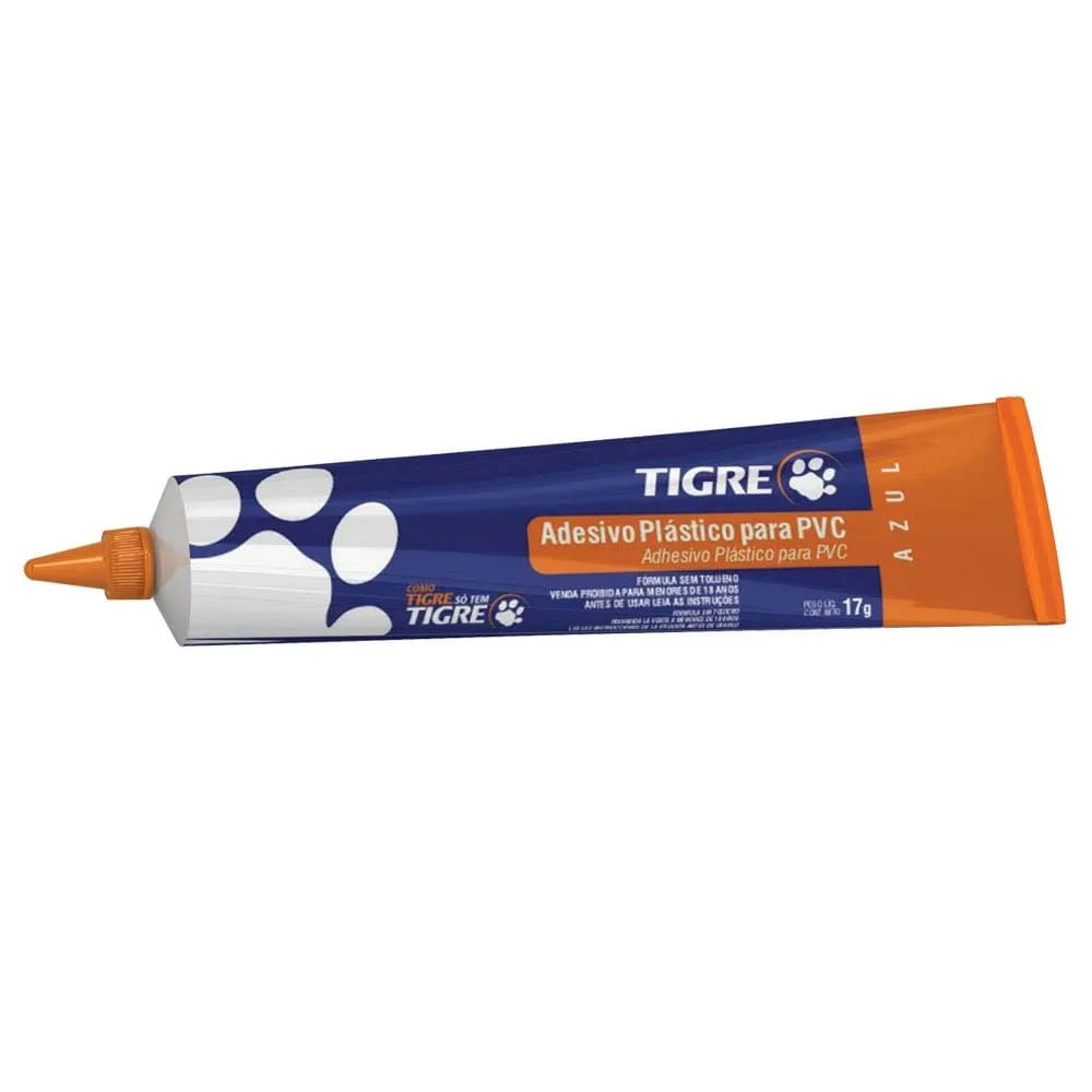 Adesivo para PVC Tigre Incolor 17g Adesivo PVC Incolor Bisnaga 17g Tigre