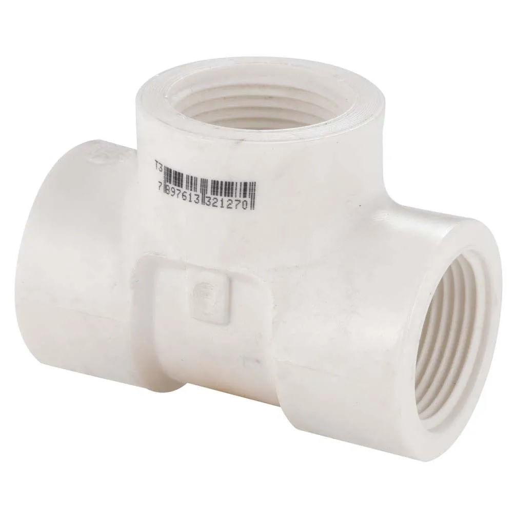 Te de 90° Roscável 3/4" em PVC Tigre Te De 90° Com Rosca 3/4'' Branco Tigre