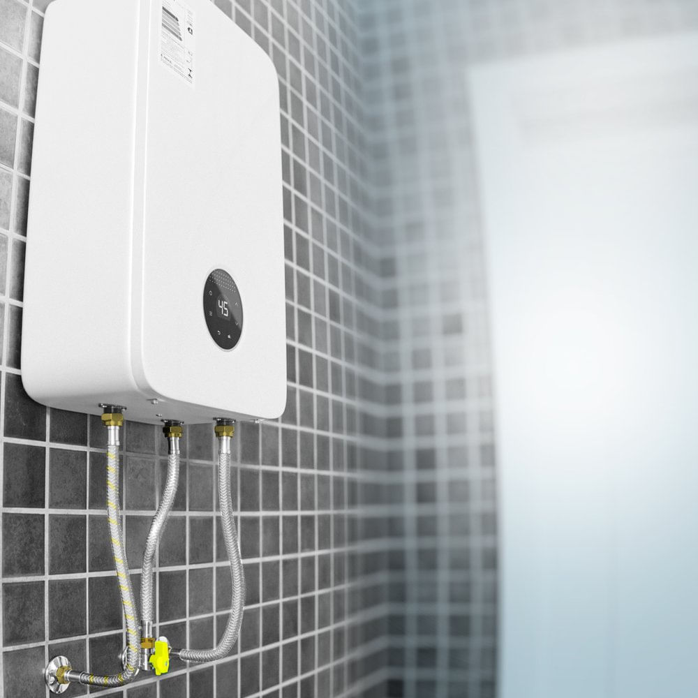 Kit Instalacao Aquecedores A Gás Flexiveis 1/2 M X 1/2 F Branco
