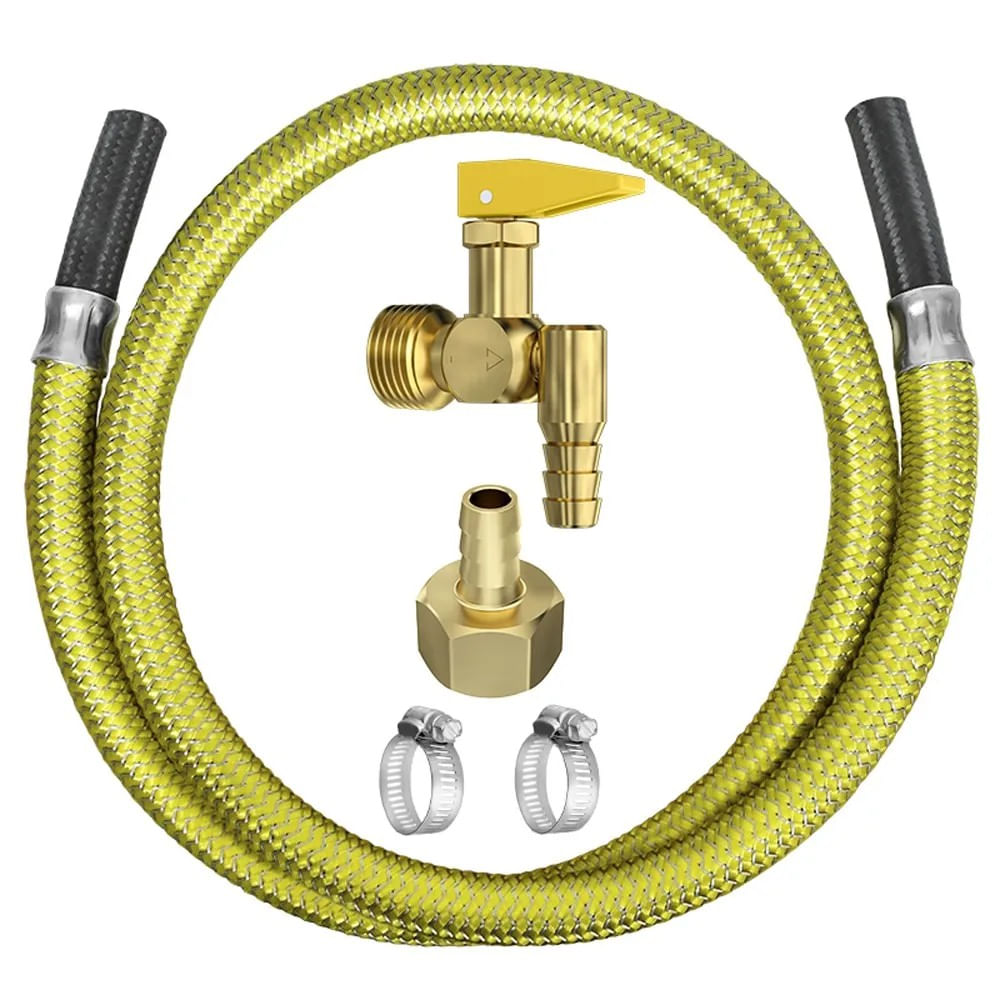 Kit Instalação para Fogão e Cooktop com Mangueira 1,25m e Registro Corta Fogo 90° Roco Kit Instalação de Fogão e Cooktop Acompanha Registro Corta Fogo 90° e Mangueira de 1,25m Roco