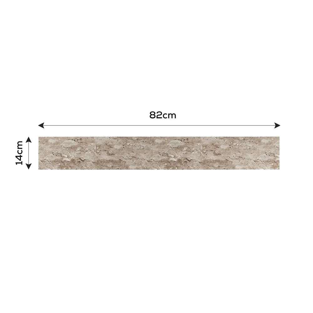 Soleira de Mármore Travertino 82x14cm Polida Kasa Granitos Soleira Travertino 082 X 014 Embalada Kasa Granitos
