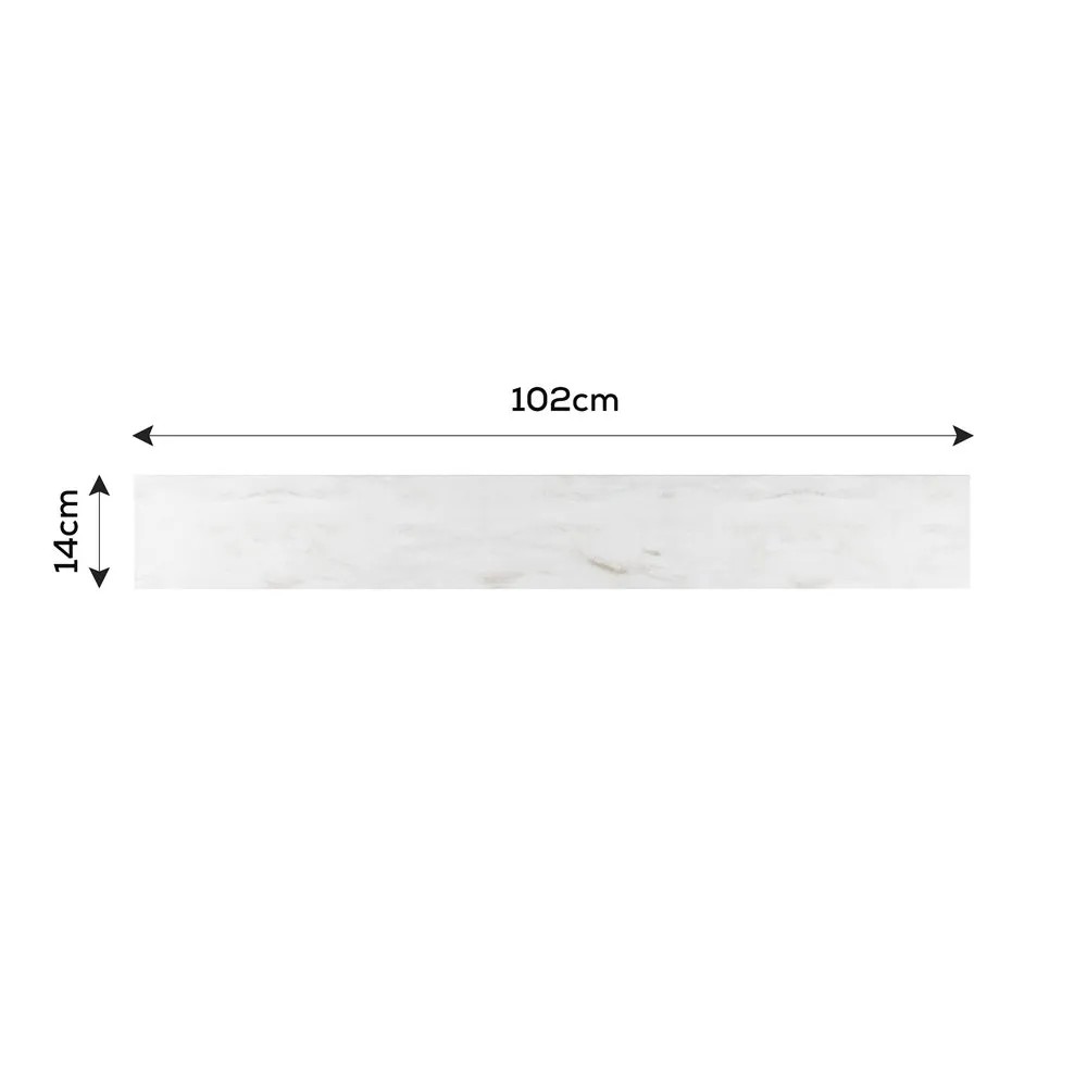 Soleira de Mármore Branco Polido 102x14 cm Kasa Granitos Soleira Polida Marmore Branco 102X014 Embalada Kasa Granitos