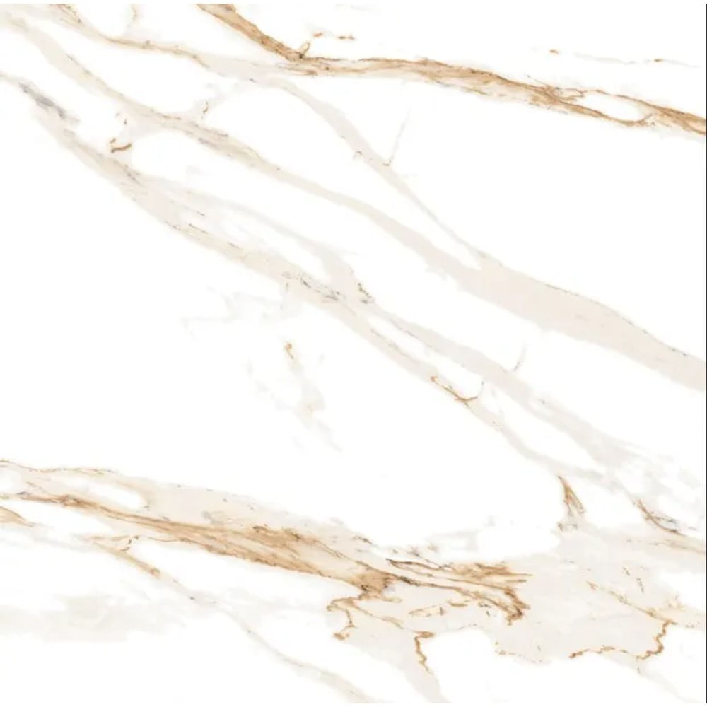 Porcelanato Retificado Acetinado Max Calacata Oro 71x71cm Embramaco 2,52m² Porcelanato Retificado Acetinado 71X71 Max Calacata Oro Satiny 71202 Cx2,52M2 Embramaco