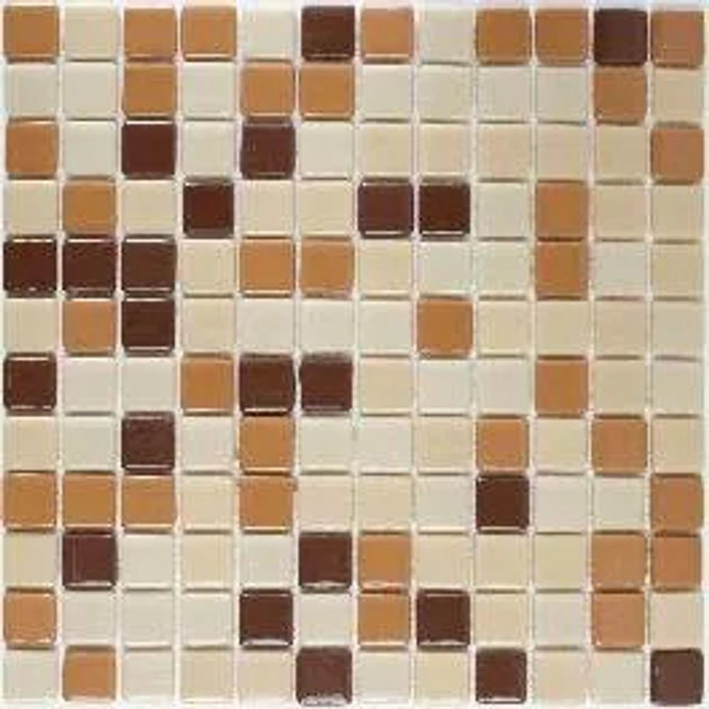 Pastilha de Vidro Ecologic Marrom Mesclado 30x30cm Royal Grés Pastilha Ecologic Marrom Mesclado Natural 2,5x2,5cm Peça 30x30cm Bold Royal Grés