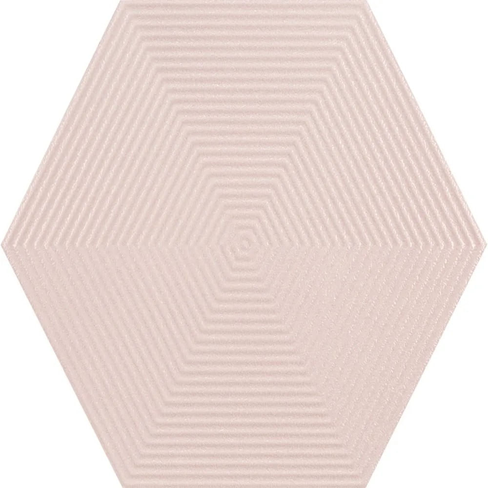 Porcelanato Portinari Love Hexagonal Matte Bold 17,4x17,4cm Rosa Claro 0,26m² Porcelanato Portinari Love Hexagonal Matte Bold 17,4X 17,4cm Rosa Claro