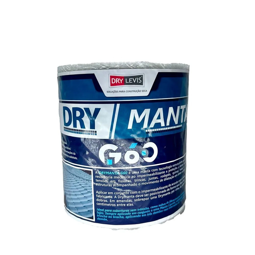 Tela Estruturante Drymanta G60 Drylevis 16cm x 5m Drymanta 16cmx5m Drylevis