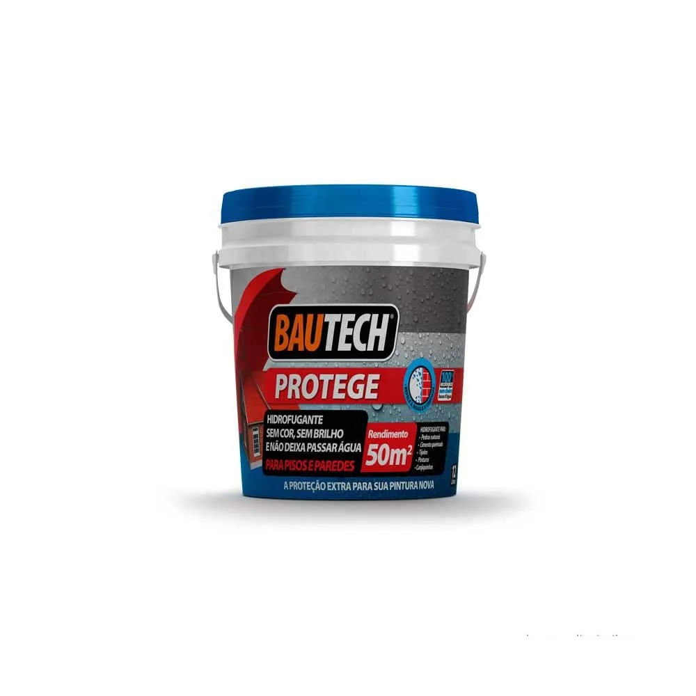 Impermeabilizante Hidrofugante Protege Bautech 12kg Incolor Impermeabilizante hidrofugante Protege 12Kg Bautech