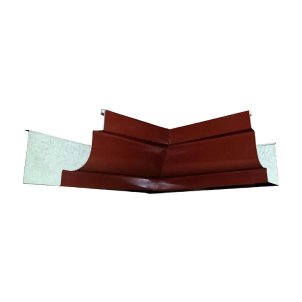 Esquadro interno para calha Moldura 28 marrom Calhaforte
