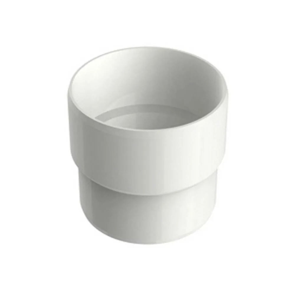 Acoplamento Condutor Circular Aquapluv Style 88mm Branco Tigre Acoplamento Circular Aquapluv Style Branco Tigre