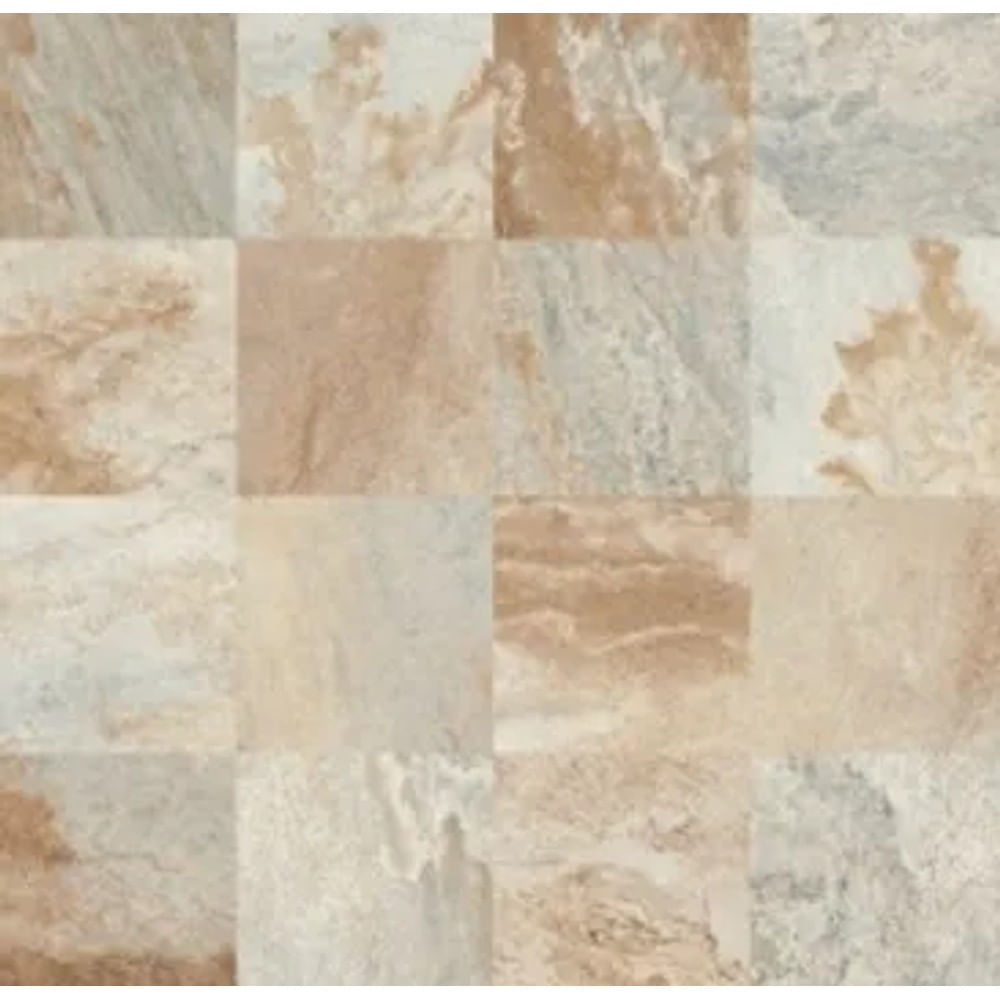 Piso Cerâmico Retificado Pedra São Tomé 76x76cm 2,87m² Embramaco Piso Retificado Granilhado 76X76 Pedra Sao Tome Out Cx2,87M2 Embramaco