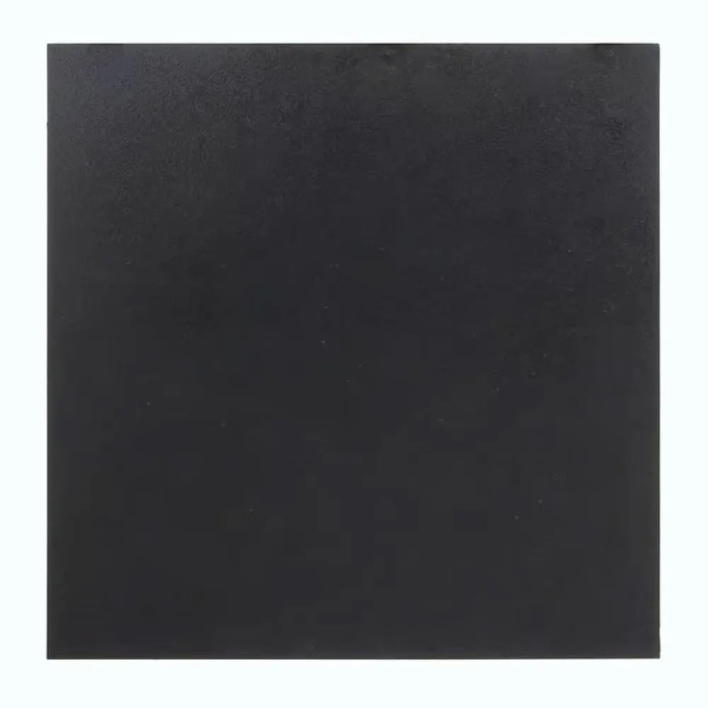 Piso de Borracha Corrugado Daud 50x50cm Preto Piso Borracha Corrugado Placa De 50x50cm Preto Daud