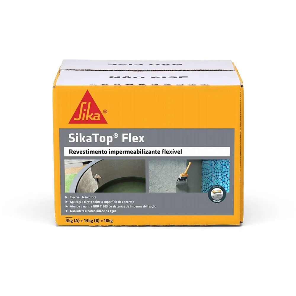 Impermeabilizante Flexível SikaTop Flex 18kg Sika Top Flexivel 18Kg Sika