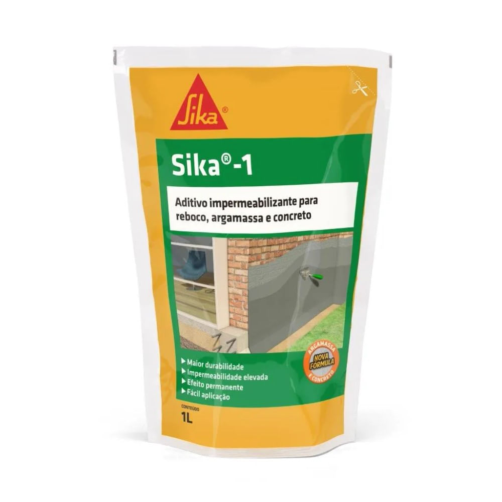 Aditivo Impermeabilizante Sika 1 1 Litro Aditivo Sika 1 - 1 Lt Sika