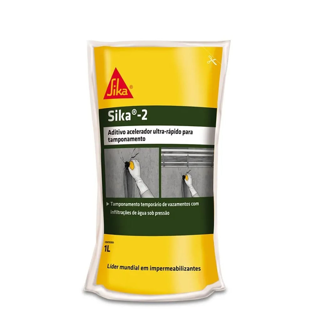 Aditivo Impermeabilizante Sika 2 de Secagem Rápida 1l Aditivo Sika 2 Secagem Rápida 1l Sika