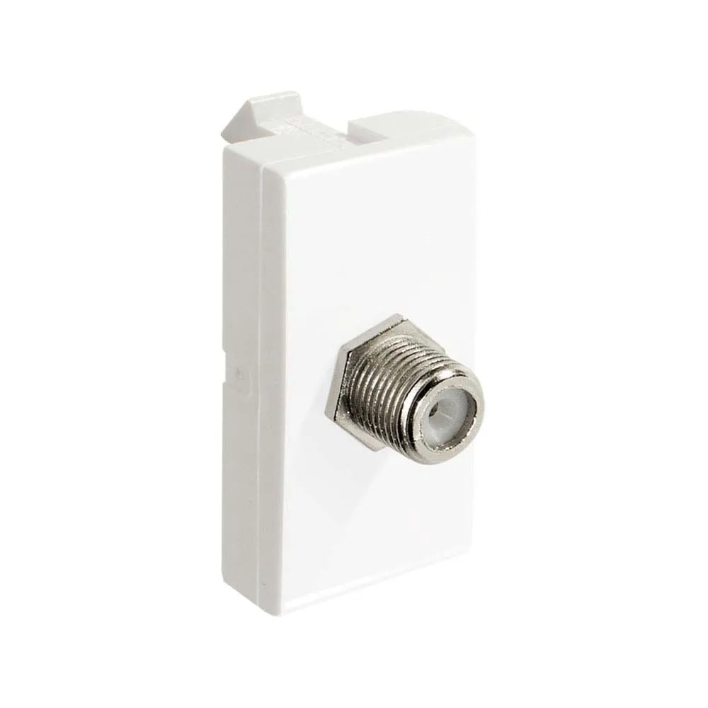 Módulo Tomada Coaxial para TV Alumbra Inova Pro Branco Módulo Pro Tomada Coaxial Tv Branco Alumbra