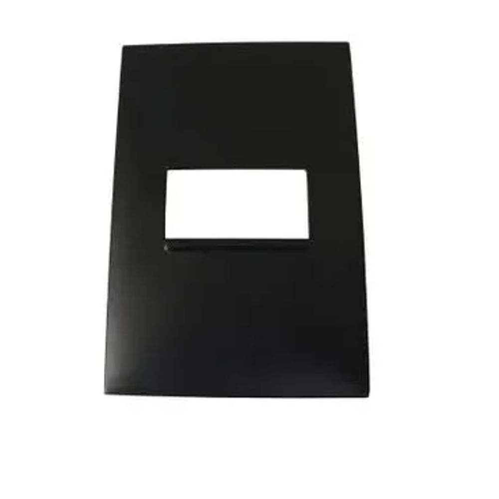 Placa 1 Posto 4x2 Pial Plus Legrand Preto Acetinado Placa 1 Postos 4x2 Preto Acetinado Monocromático Protegido Contra Amarelamento 618501pt Pial Plus Legrand