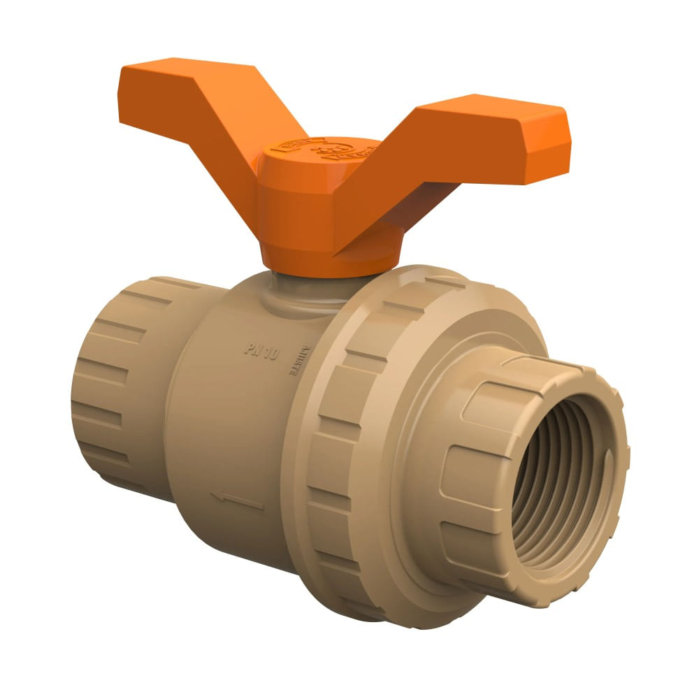 Registro Esfera VS Tigre 1.1/2" Rosca PVC Registro Esfera Vs 1.1/2" Tigre