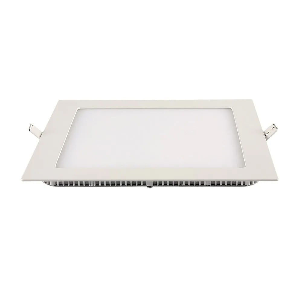 Painel LED Embutir Quadrado Slim 18W 4100K Bivolt Blumenau Painel Led Tech Slim 18W Embutir Alumínio Quadrado 218Mm Bivolt 4100K Branco Blumenal