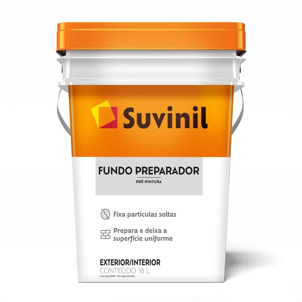 Fundo Preparador de Parede Suvinil Base Água 18L Fundo Preparador Parede 18L Suvinil