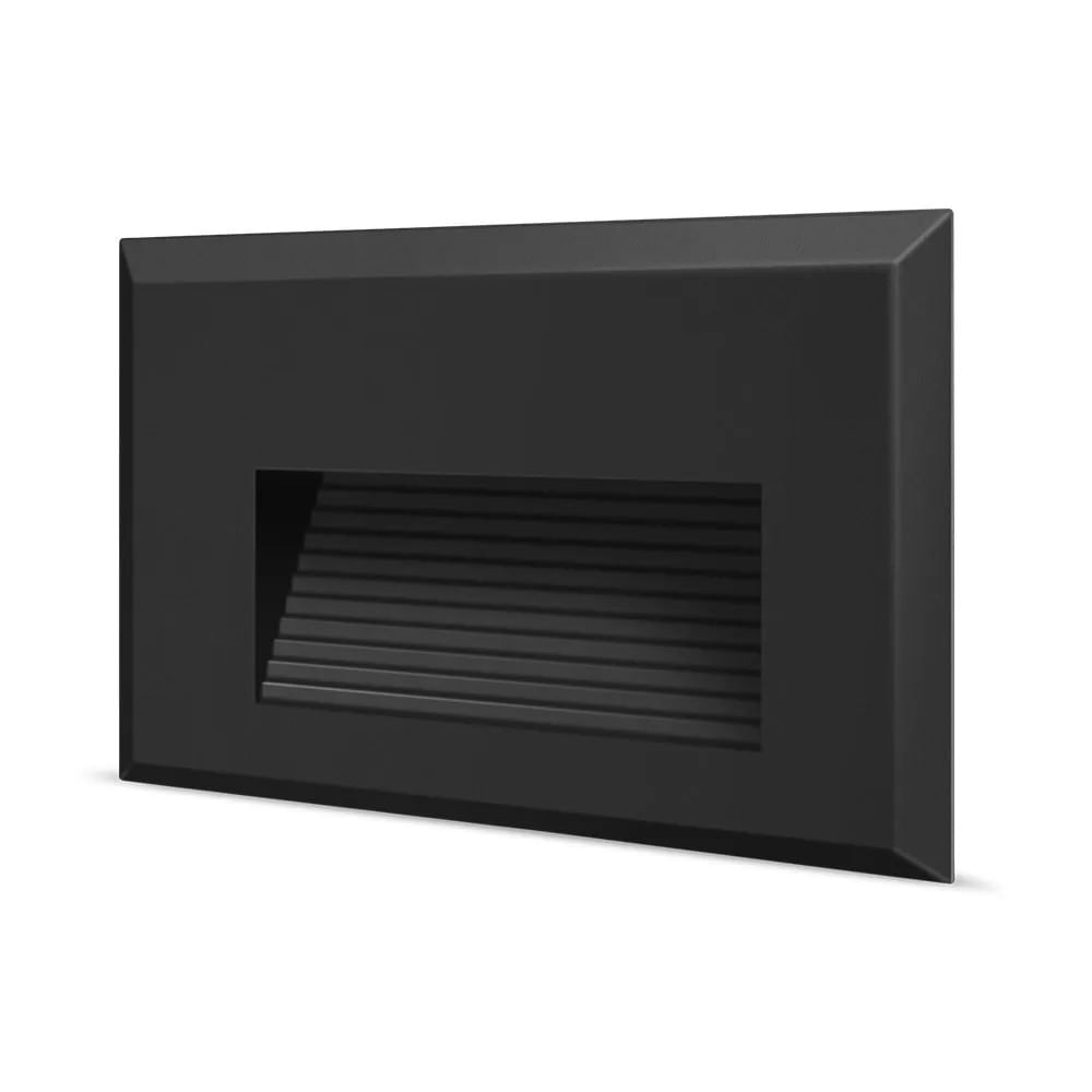 Balizador LED de Parede Black Decker 2W 3000K IP65 Bivolt Preto Balizador Led De Parede 2W Preto 3000K Ip65 Bivolt Black Decker