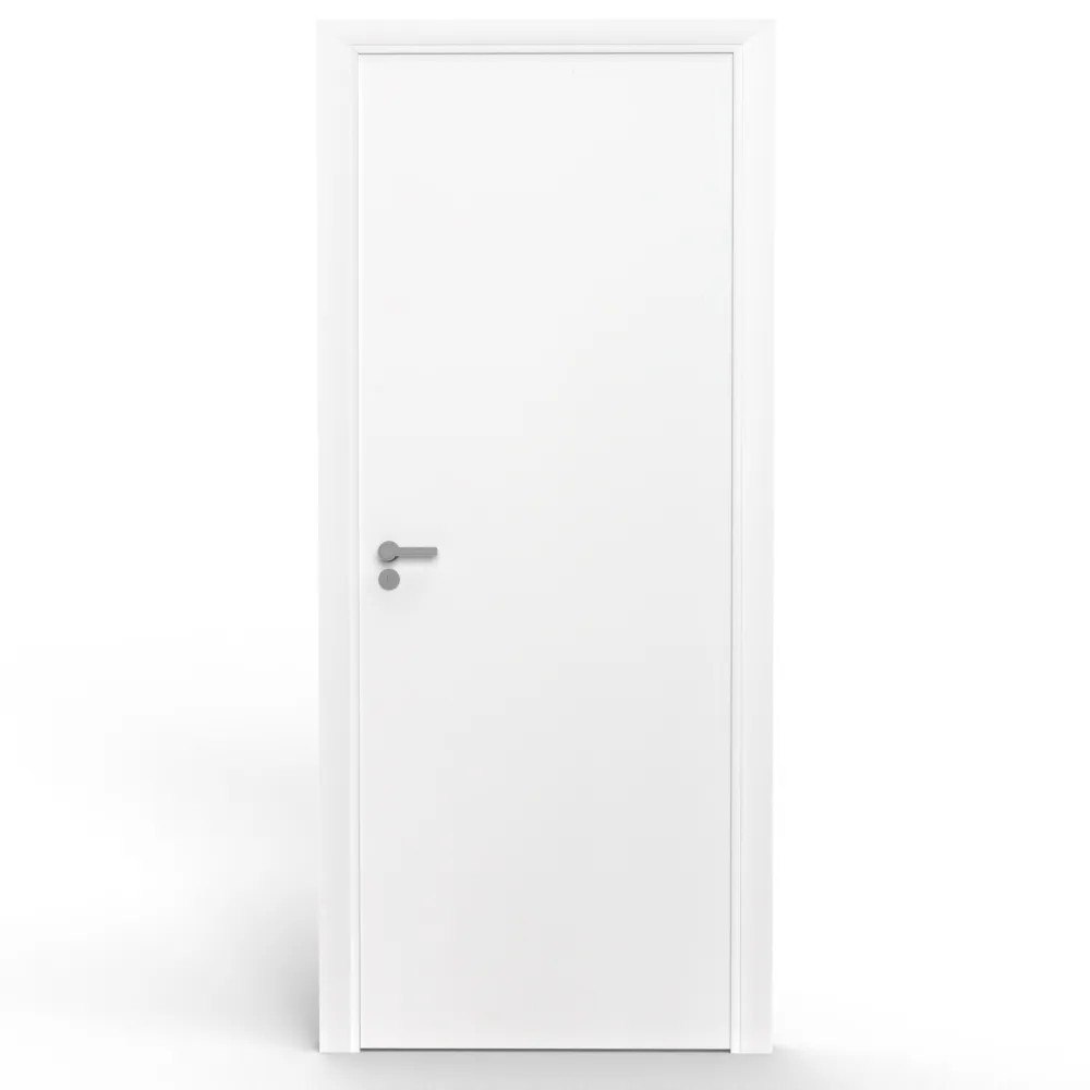 Kit Porta de Madeira 210x82cm Esquerda Laca Branco Rocha Batente Regulável 11-19cm Kit Porta de Madeira 210x82 Esquerda Batente Regulável 11-19cm Laca Branco Rocha