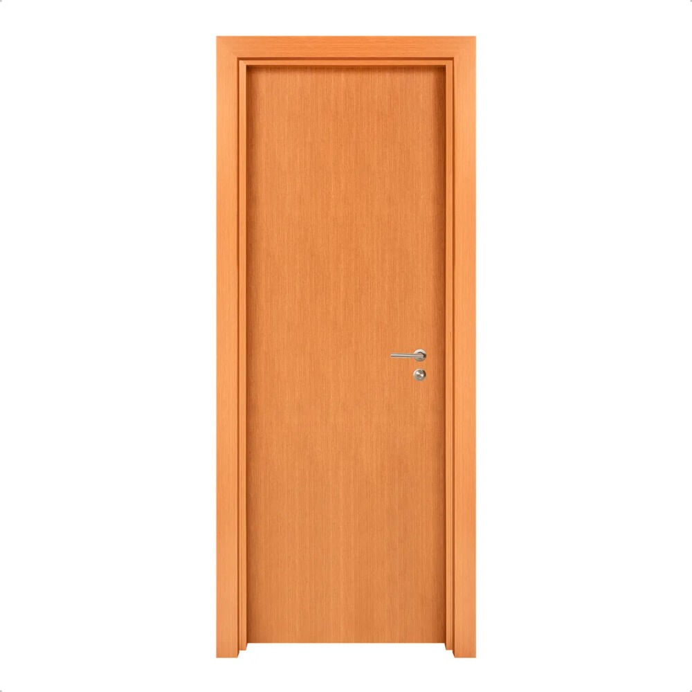 Kit Porta de Madeira 210x72cm Esquerda Batente Regulável 11-19cm Pré Composto Curupixá Rocha Kit Porta de Madeira 210x72 Esquerda Batente Regulável 11-19cm Pré Composto Curupixá Ro