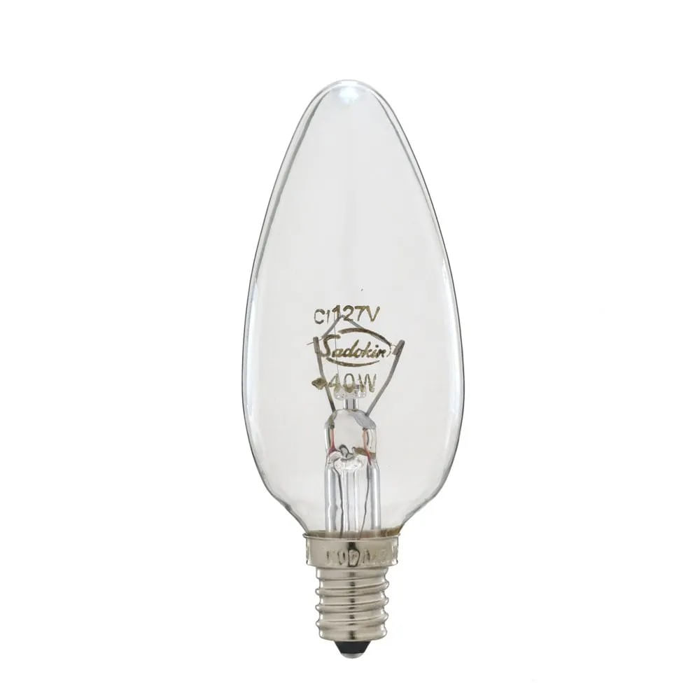 Lâmpada Vela Incandescente Sadokin 40W 127V E12 VL-35