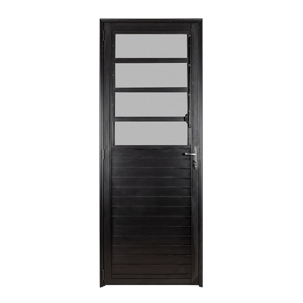Porta Basculante Esquadrisul Fortsul 210x80 cm Alumínio Preto Direita Porta Basculante Direita Vmb 210x80 Preto Fortsul Esquadrisul