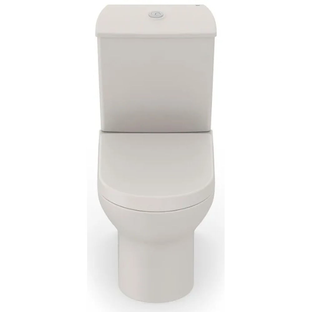 Vaso Sanitário com Caixa Acoplada Nexo Bege Roca com Assento e Complementos Vaso Sanitário com Caixa Acoplada e Complementos de Instalação Nexo Bege Roca