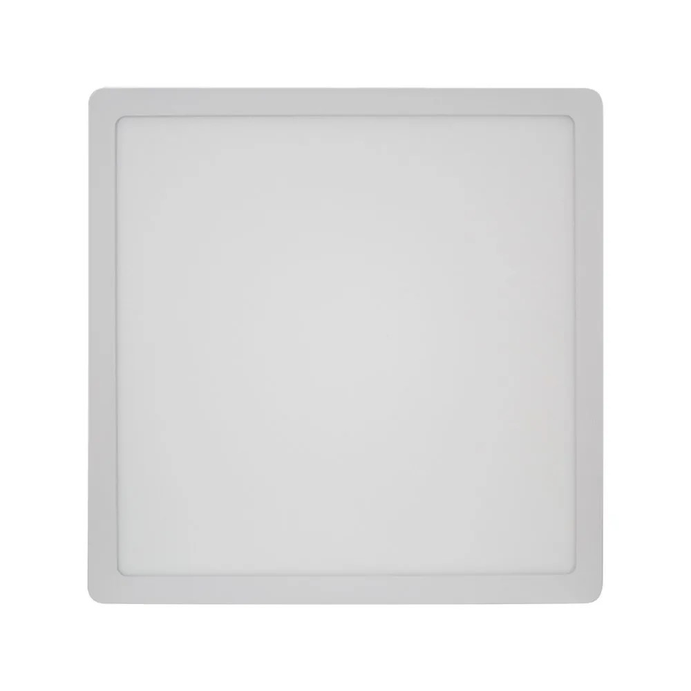Painel LED Sobrepor Quadrado 24W 3000K Tech Slim Blumenau Bivolt Painel Led Tech Slim 24W Sobrepor Aluminio Quadrado 283Mm Bivolt 3000K Branco