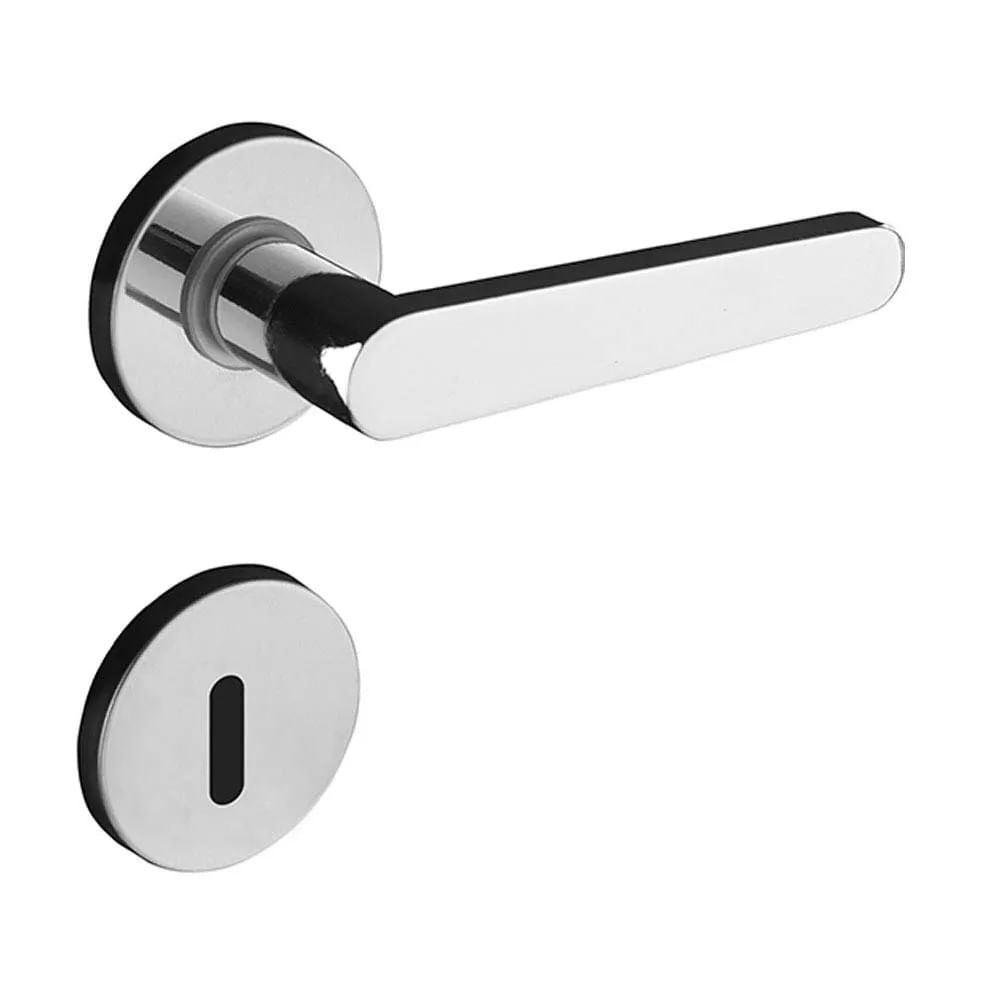 Fechadura Interna Pado Zm Concept 402-40 com Roseta Cromada Fechadura Zm Concept Roseta 402-40 Interna Cr Pado