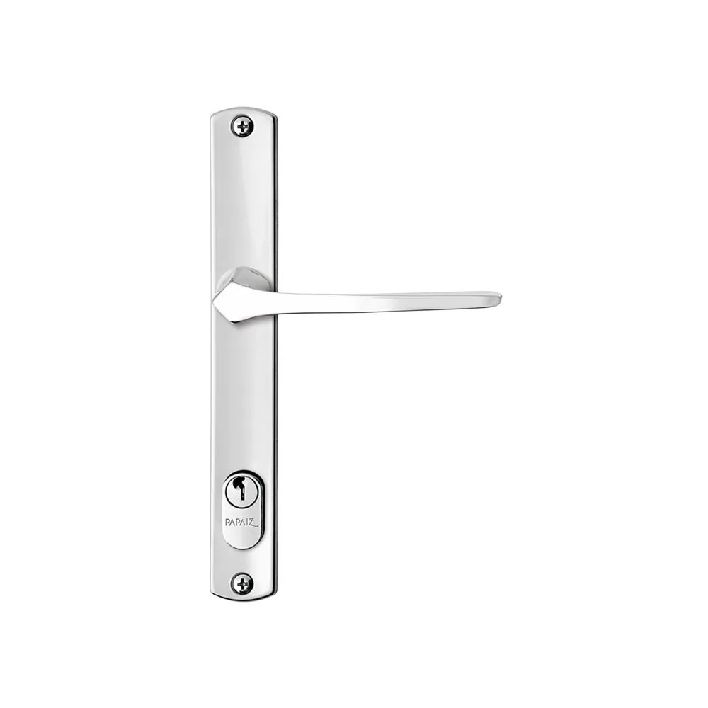 Fechadura Auxiliar Papaiz 323Z Mz33 Cromada para Portas Estreitas Fechadura 323Z E22 C400/50Mz33 Cr Papaiz