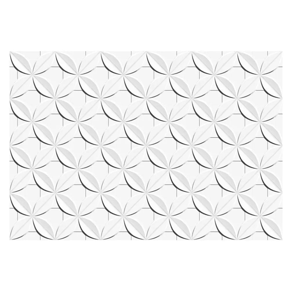 Revestimento Cerâmico Retificado Dália Branco 43,7x63,1cm Ceusa 1,65m² Revestimento Retificado Dalia Branco 43,7x63,1cm 1,65m2 8428 Ceusa