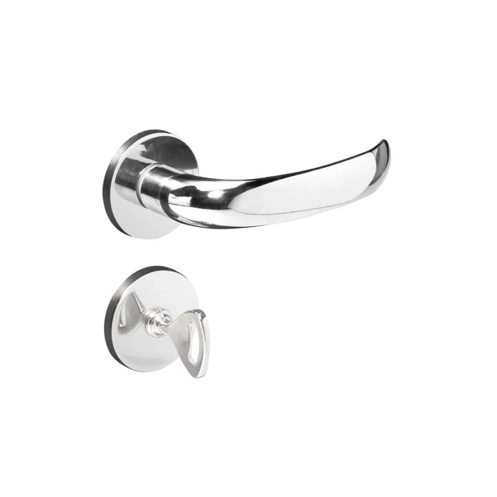 Fechadura para Banheiro Pado Concept 406 Cromada 40mm Fechadura Zm Concept Rr1 406-40 Banheiro Cr Pado