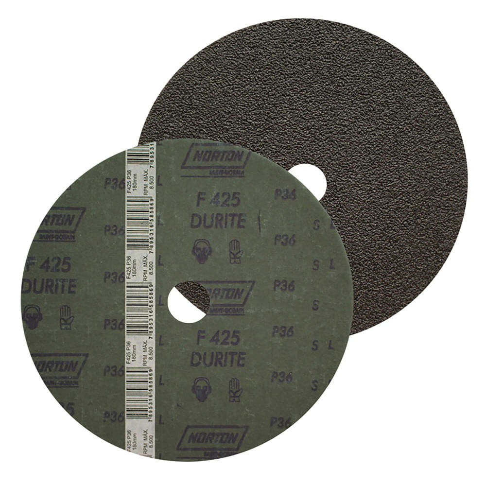 Disco de Lixa para Mármore Norton F425 180x22mm Grão 36
