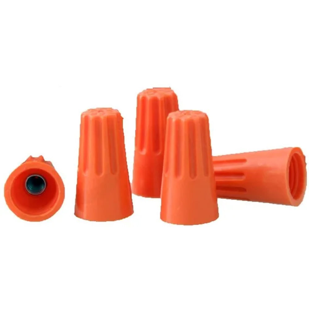 Uniao Para Fios Laranja 1,5 A 6,0mm Plug 50 Peças Bricopack