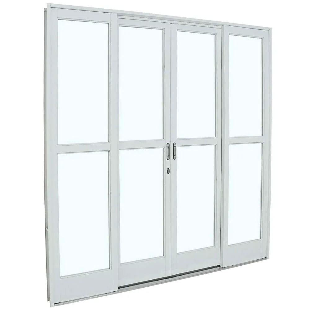 Porta de Correr 4 Folhas Aço Branco 217x200cm Prátika Sasazaki