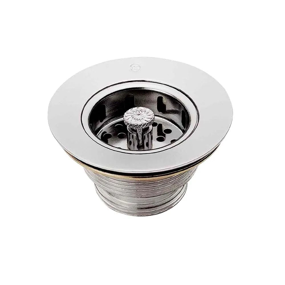Válvula de Escoamento Americana Esteves 3.1/2" x 1.1/2" Cromada Válvula de Escoamento Esteves Para Pia Americana 3.1/2"x1.1/2" Cromado