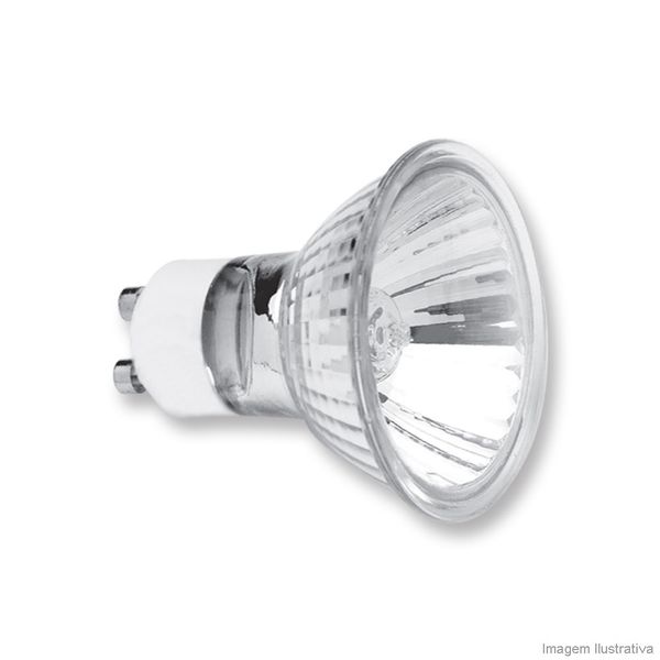 Lâmpada halógena 127V 50W dicróica branca Bronzearte