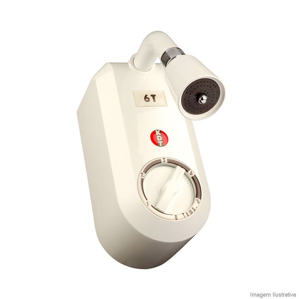 Chuveiro elétrico 220V 6 temperaturas branco KDT