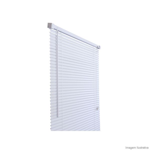 Persiana horizontal de PVC 100x160x2,5cm branca Primafer