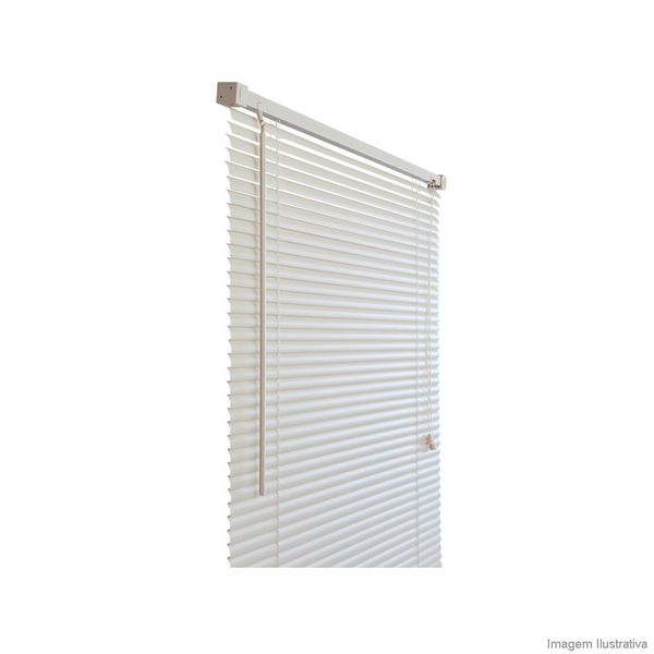 Persiana horizontal de PVC 120x160x2,5cm marfim Primafer