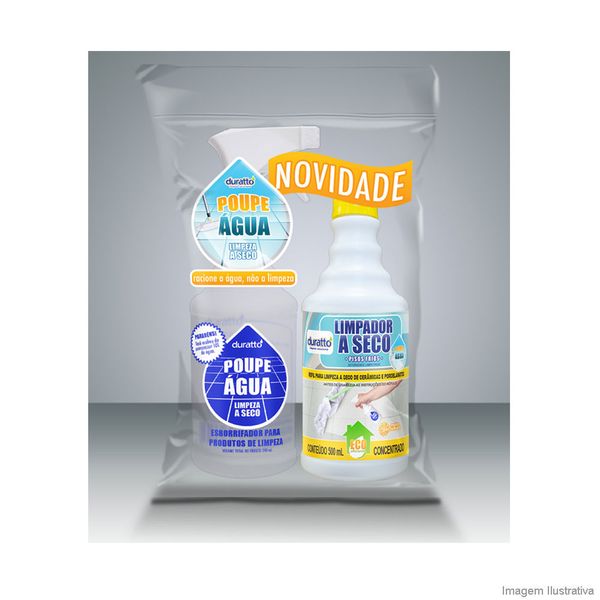Combo Poupe Água para piso com refil e esborrifador Duratto