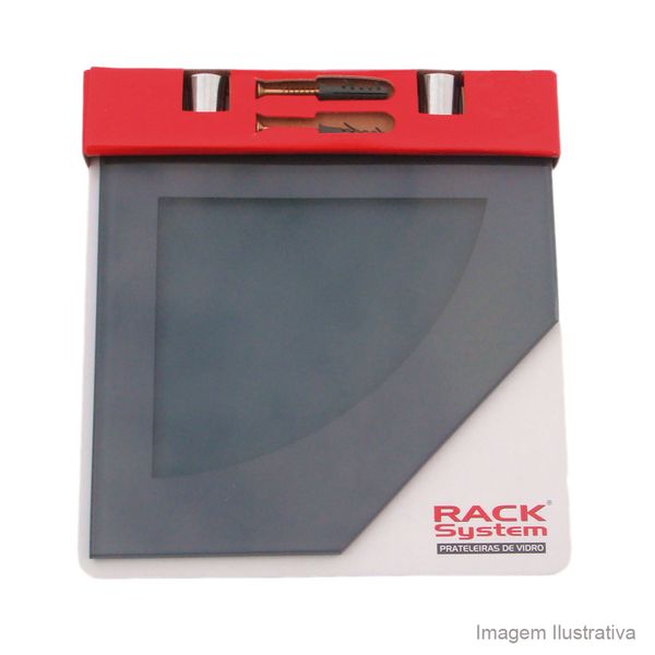 Prateleira de vidro 20R fumê Rack System