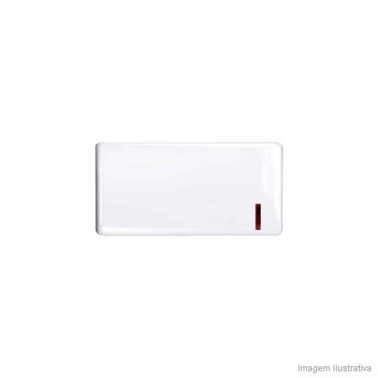 Interruptor simples com luz 1 módulo branco Allegra Alumbra