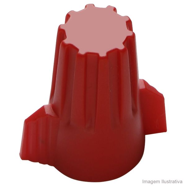 Conector de torção para fios e cabos vermelho Fixtil